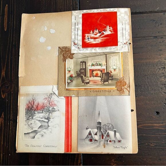 Vintage Christmas Cards 1939 - 1940 (Set of 27) - Picture 5 of 7